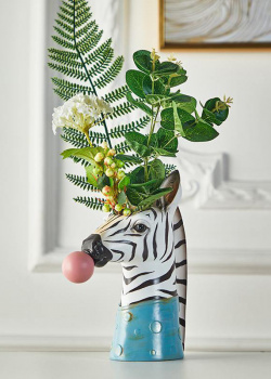Настольная ваза Fourline Design в виде зебры, фото
